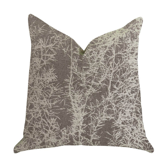 Garden Breeze Luxury Throw Pillow in Gray and Beige Colors - Plutus Brands