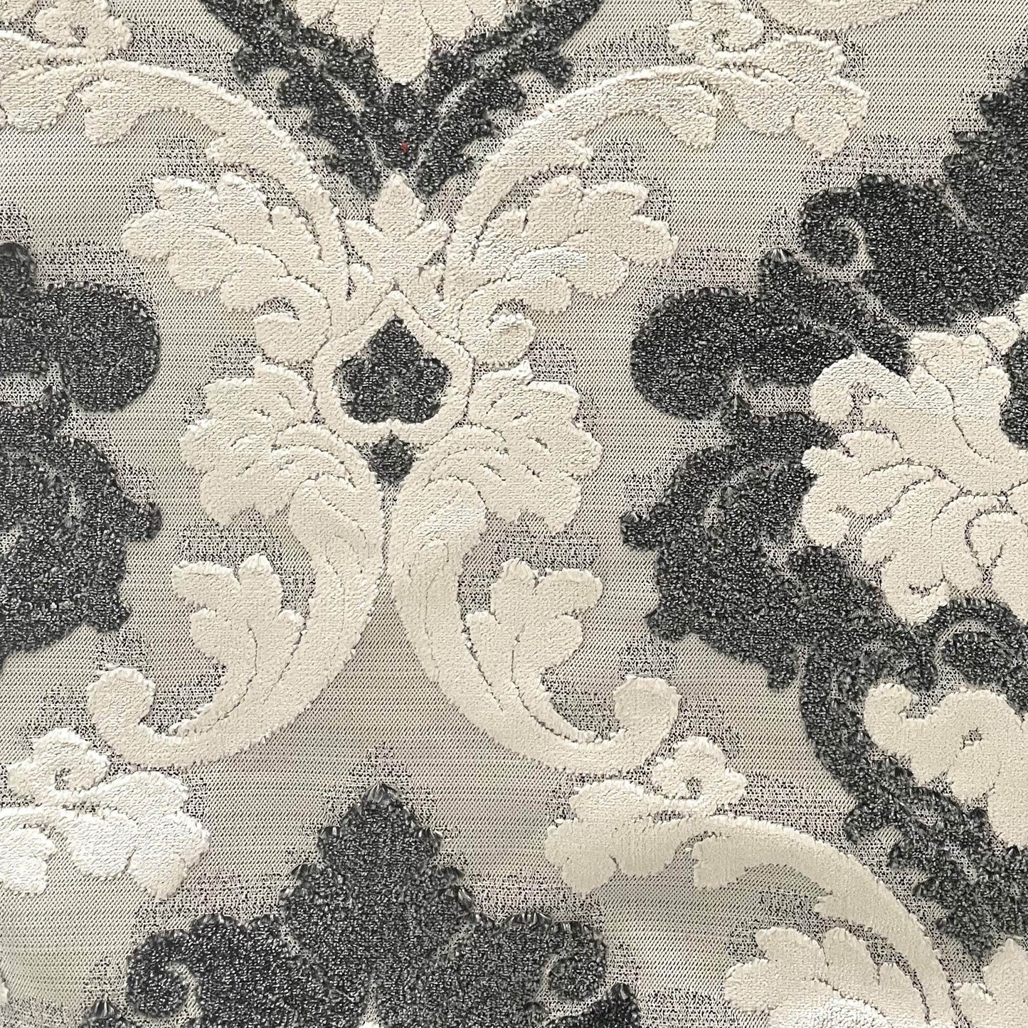 Leilani Fleurs Luxury Throw Pillow in Blue and Beige Tones - Plutus Brands