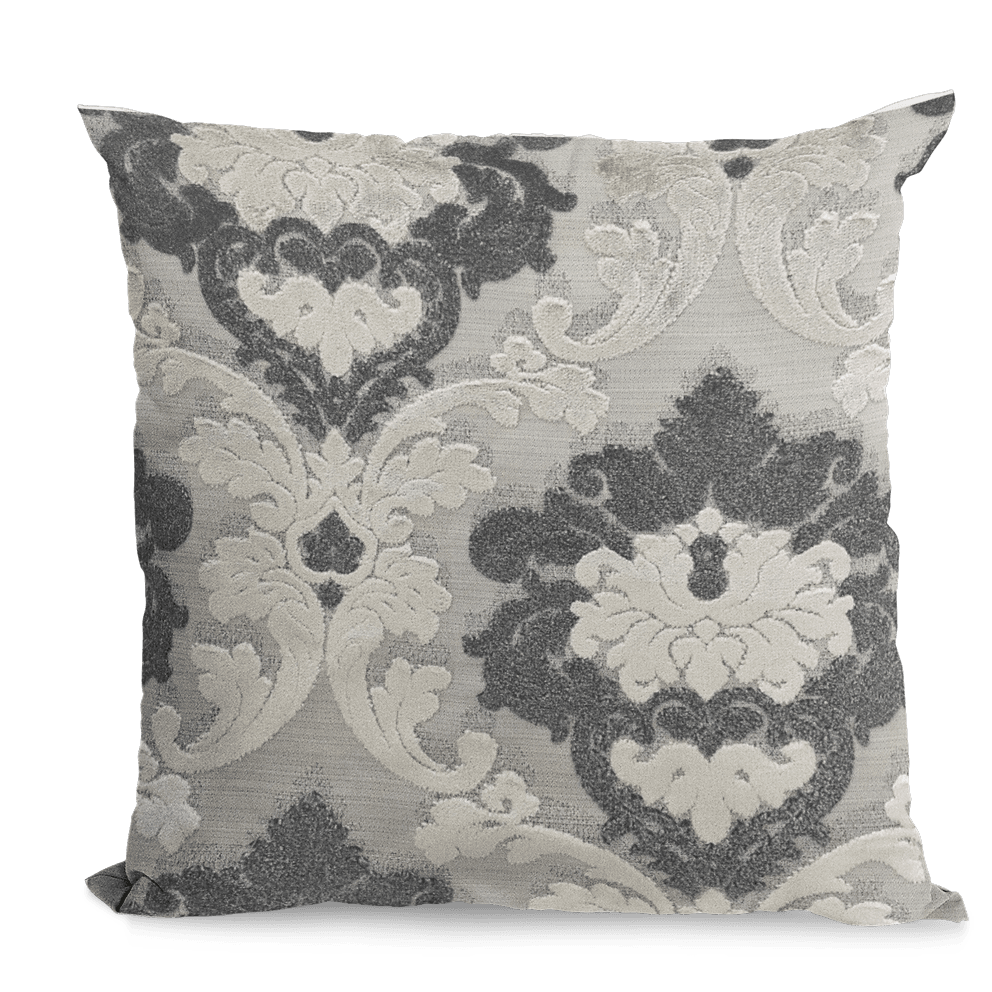 Leilani Fleurs Luxury Throw Pillow in Blue and Beige Tones - Plutus Brands
