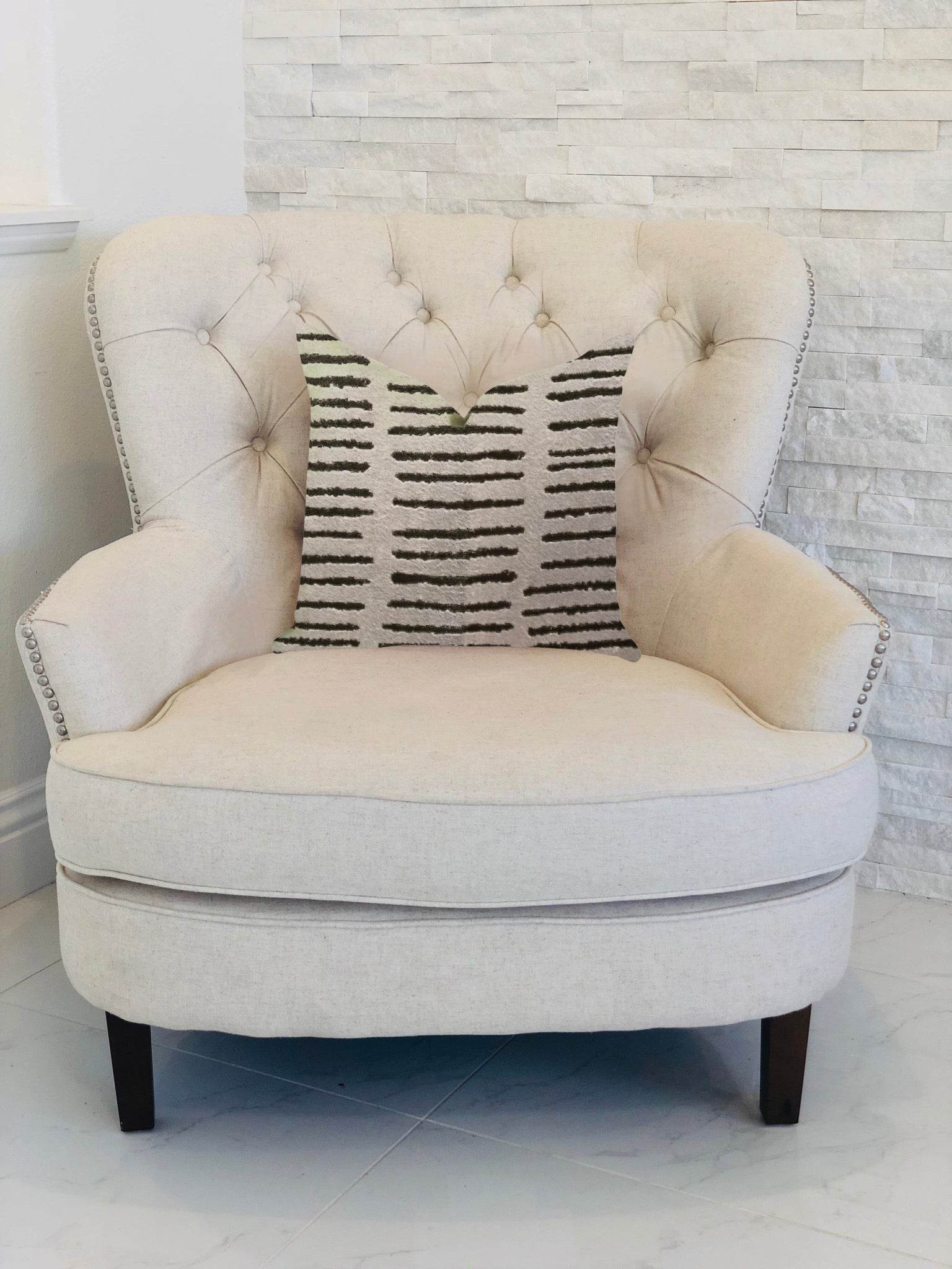 Poetry Lounge Luxury Throw Pillow in - Plutus Brands