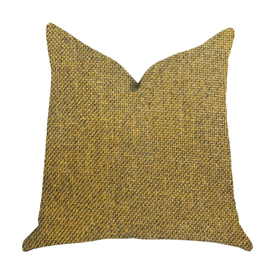 Mustard Seed Luxury Throw Pillow in Dark Yellow - Plutus Brands