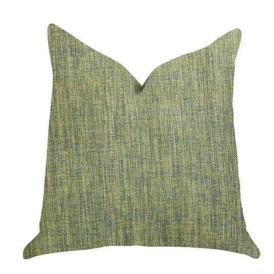Mango Bliss Luxury Throw Pillow in Green and Yellow Tones - Plutus Brands