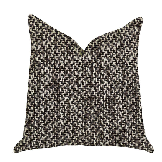 Salt and Pepper Luxury Throw Pillow in Grey and Black Tones - Plutus Brands