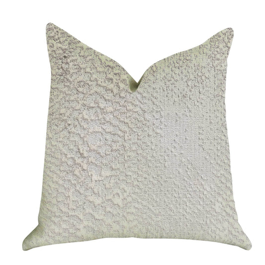 Mystical Iceberg Throw Pillow in White and Silver Tones - Plutus Brands