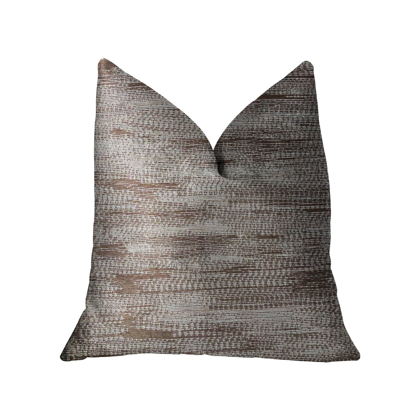 Pretty Oasis Brown Luxury Throw Pillow - Plutus Brands