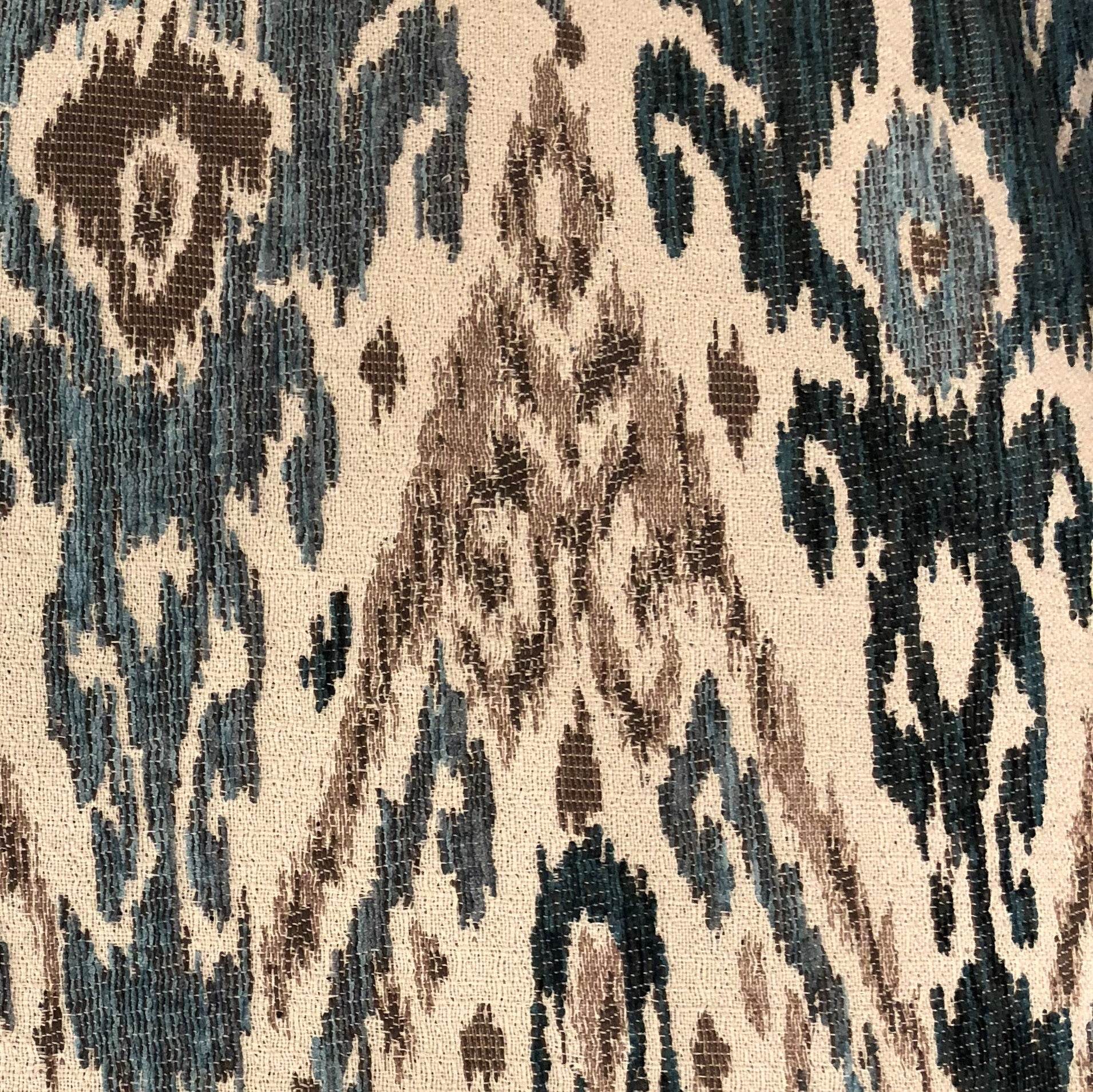 Kaveh Green, Beige and Brown Luxury Throw Pillow - Plutus Brands