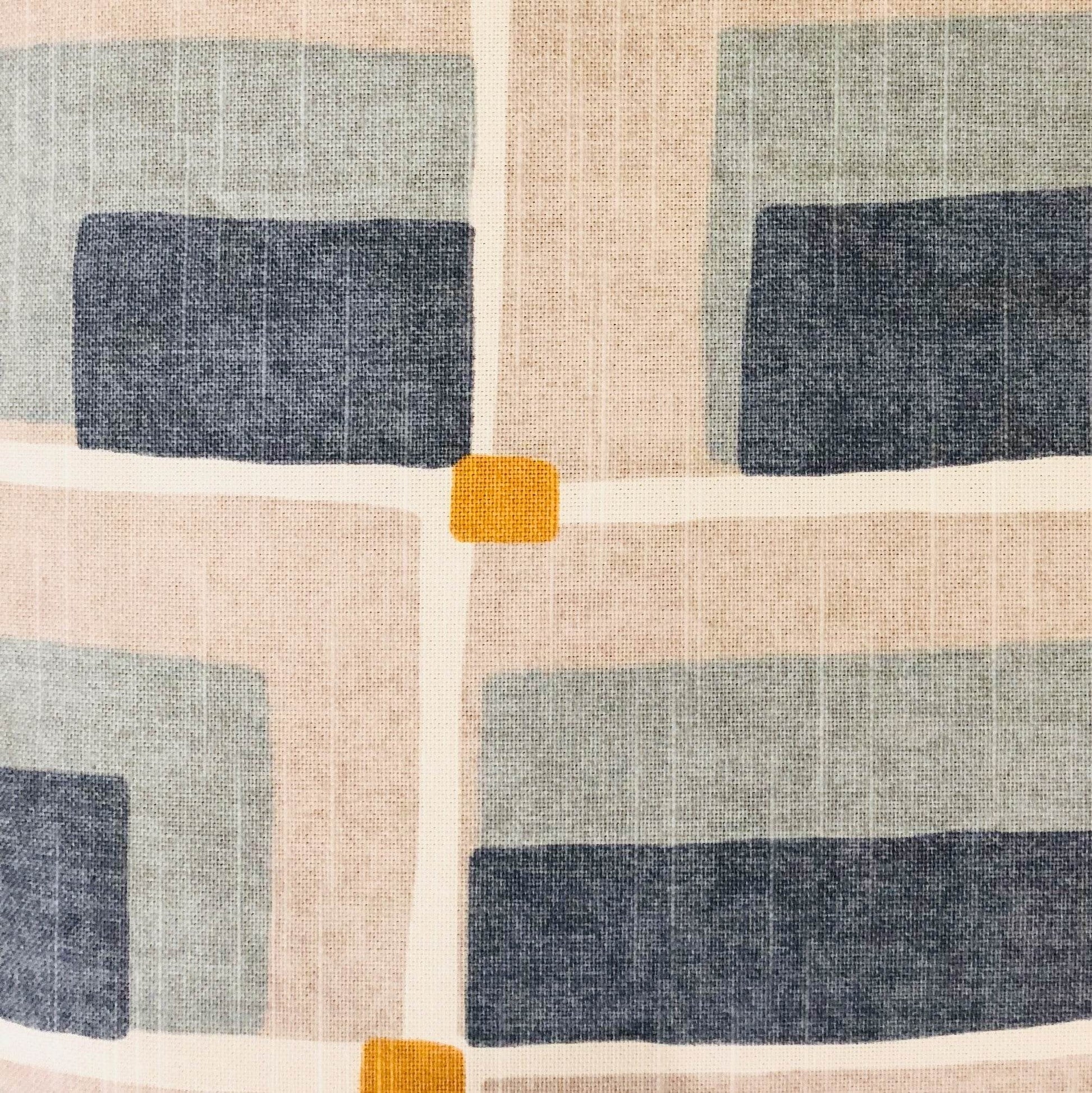 Bay Window Blue and Beige Luxury Throw Pillow - Plutus Brands
