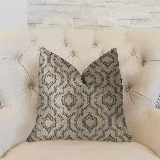 Anise Black and Beige Luxury Throw Pillow - Plutus Brands