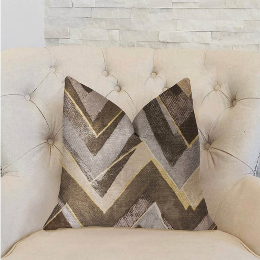 Badger Cove Brown Luxury Throw Pillow - Plutus Brands