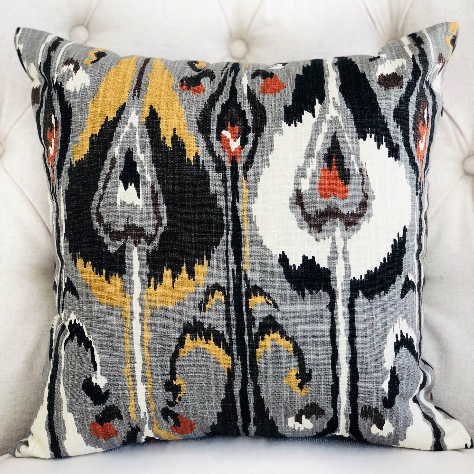 Tigerlily Gray Luxury Throw Pillow - Plutus Brands