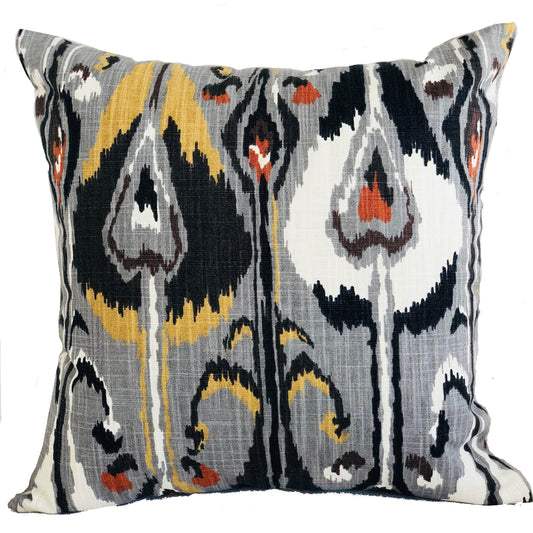 Tigerlily Gray Luxury Throw Pillow - Plutus Brands
