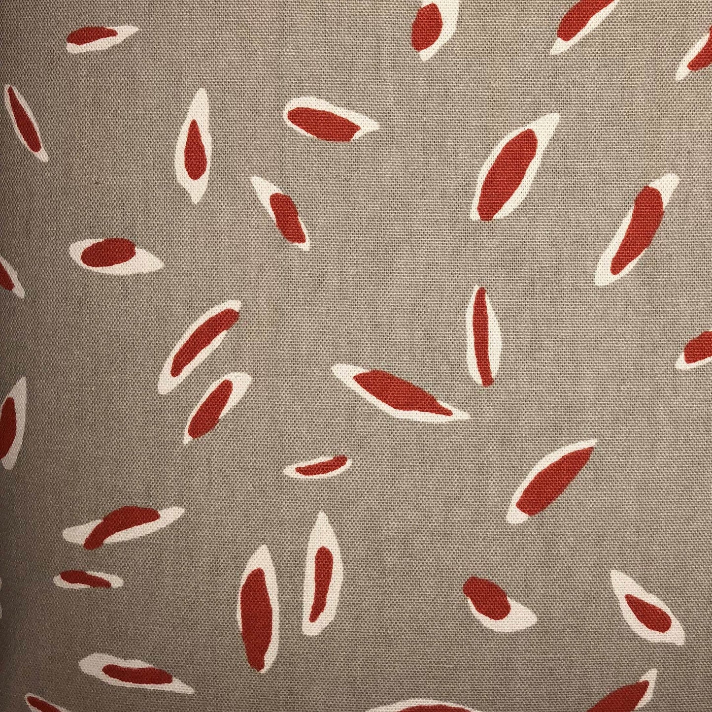 Petal Party Orange and Beige Luxury Throw Pillow - Plutus Brands