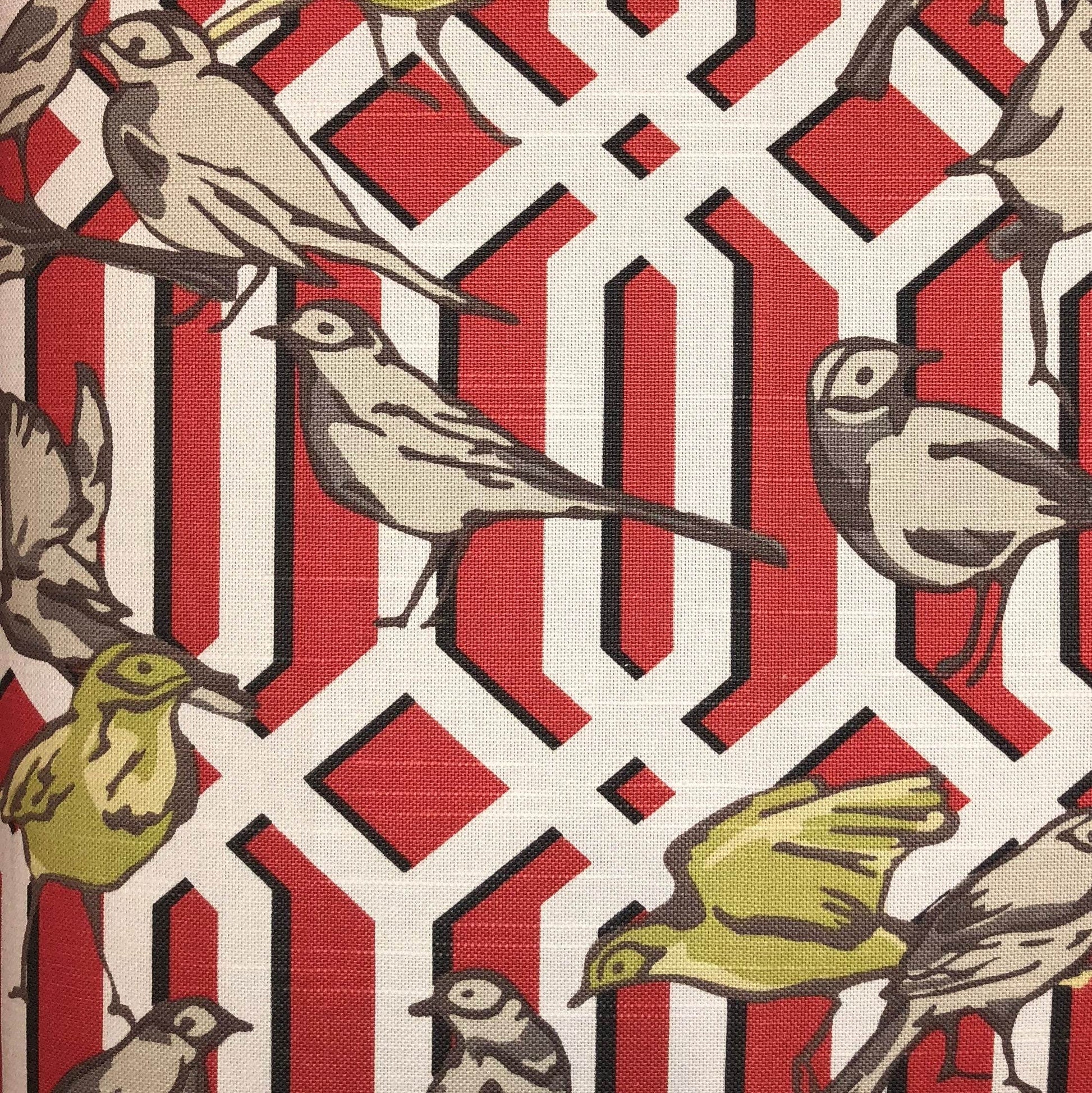 Bird Forest Multicolor Luxury Throw Pillow - Plutus Brands