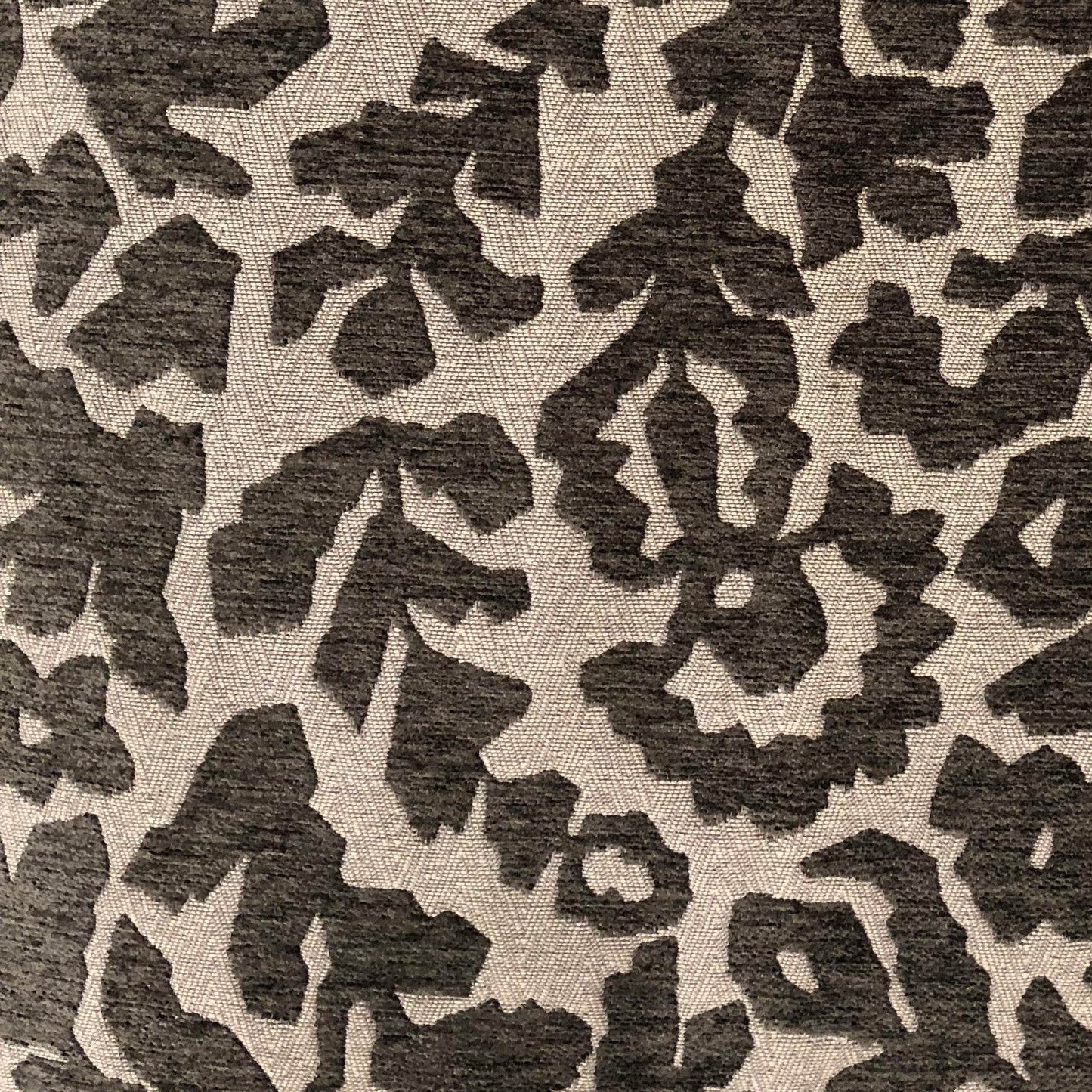 Lustrous Leaves Gray Luxury Throw Pillow - Plutus Brands