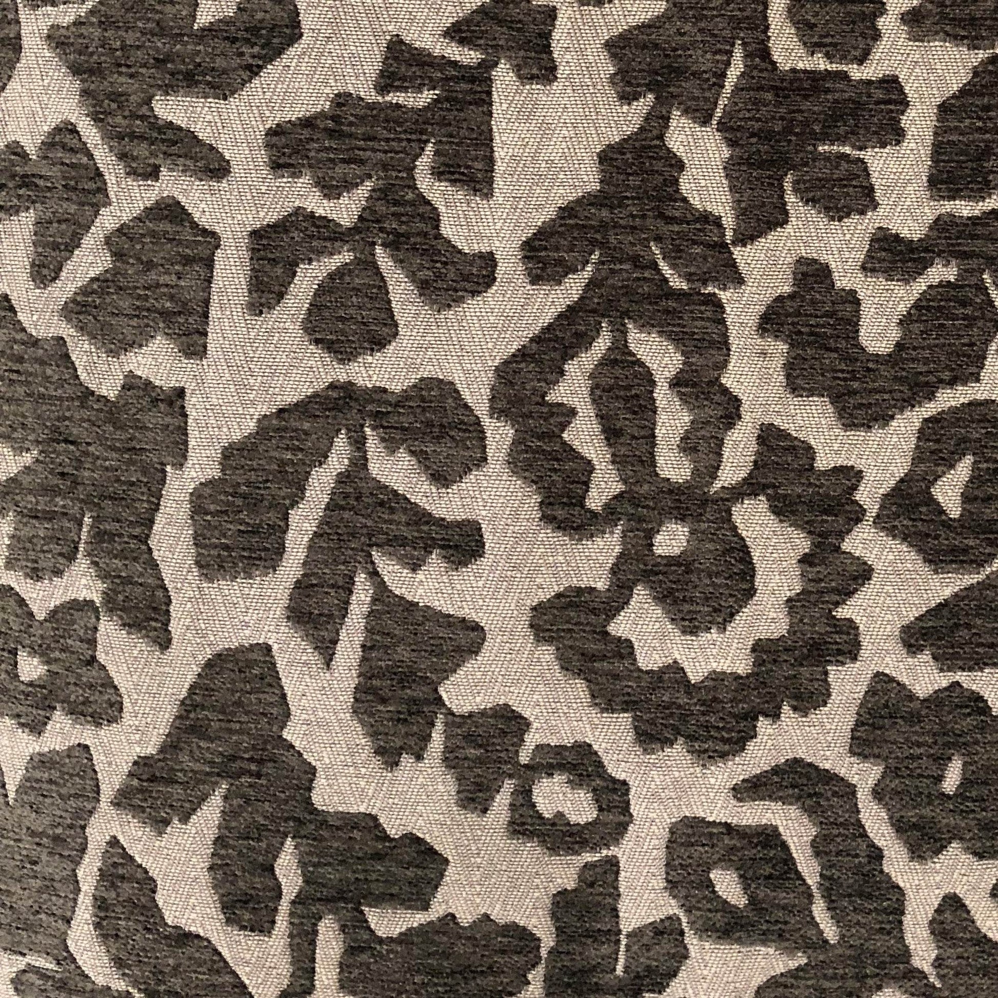 Lustrous Leaves Gray Luxury Throw Pillow - Plutus Brands