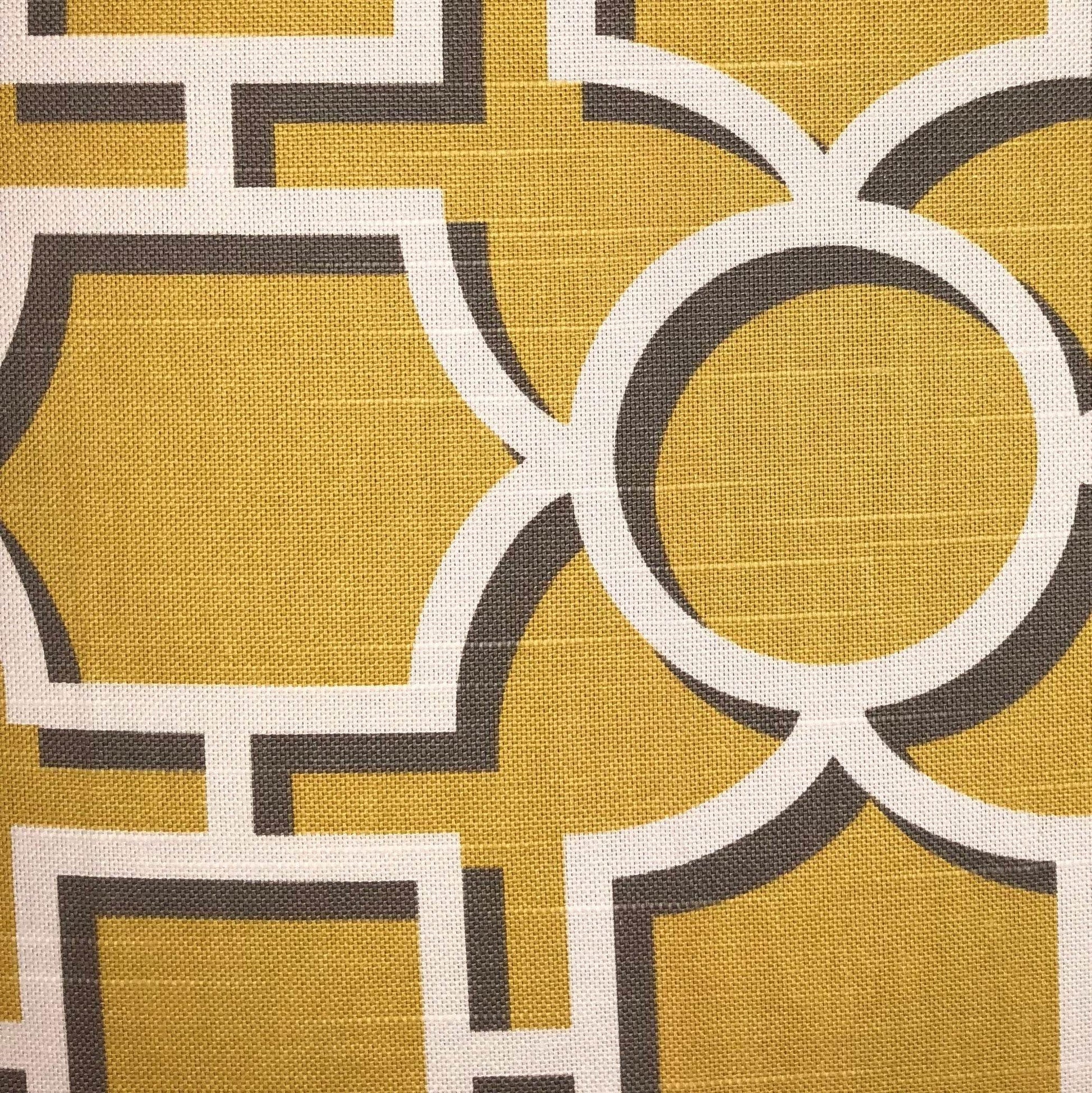 Crane Enclave Yellow, Beige and Gray Luxury Throw Pillow - Plutus Brands