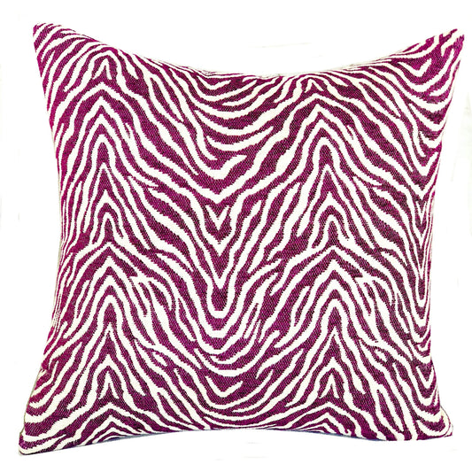 Oasis Waves Purple and Beige Luxury Throw Pillow - Plutus Brands