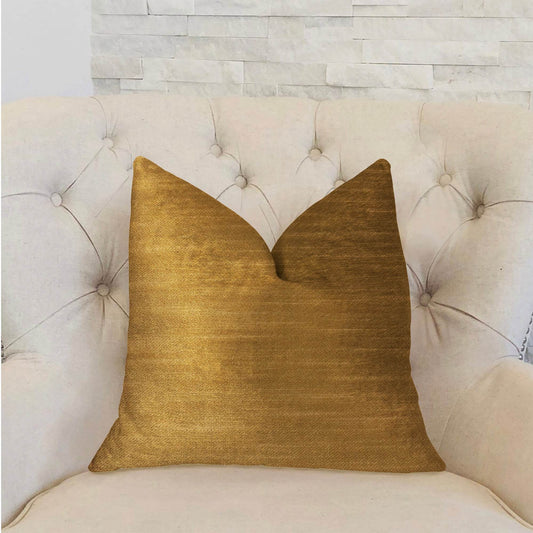 Beverly Gold Luxury Throw Pillow - Plutus Brands