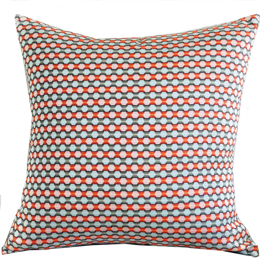 Sunny Cave Orange and Beige Luxury Throw Pillow - Plutus Brands