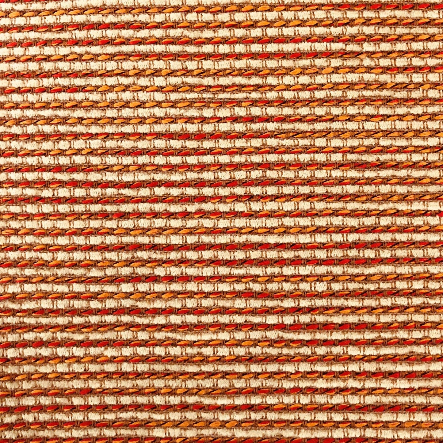 French Brick Orange and Beige Luxury Throw Pillow - Plutus Brands