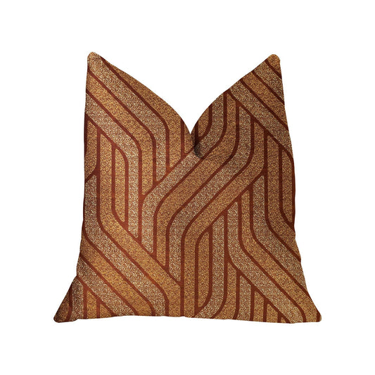 Twin Overpass Orange Luxury Throw Pillow - Plutus Brands
