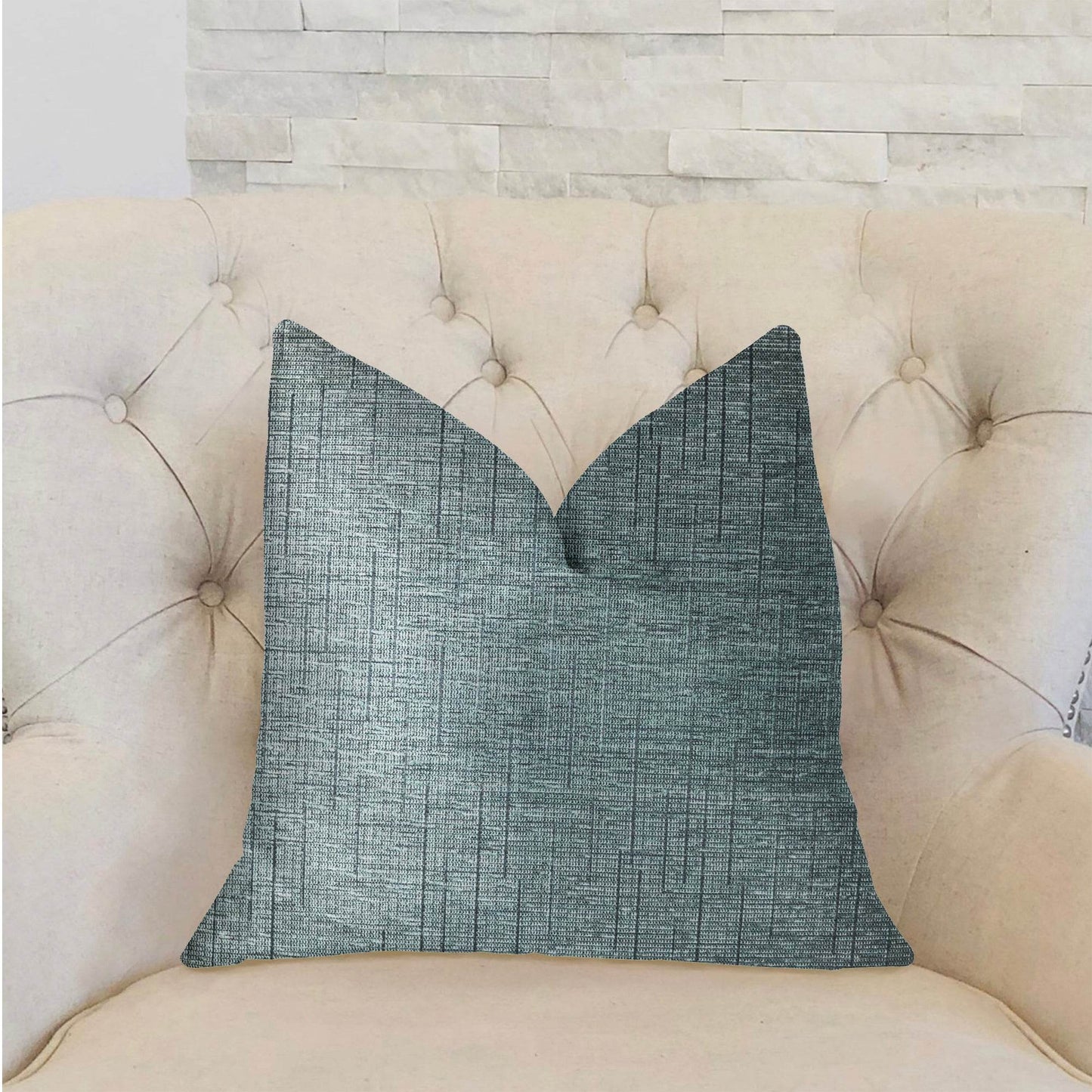 NewEra Bliss Blue Luxury Throw Pillow - Plutus Brands