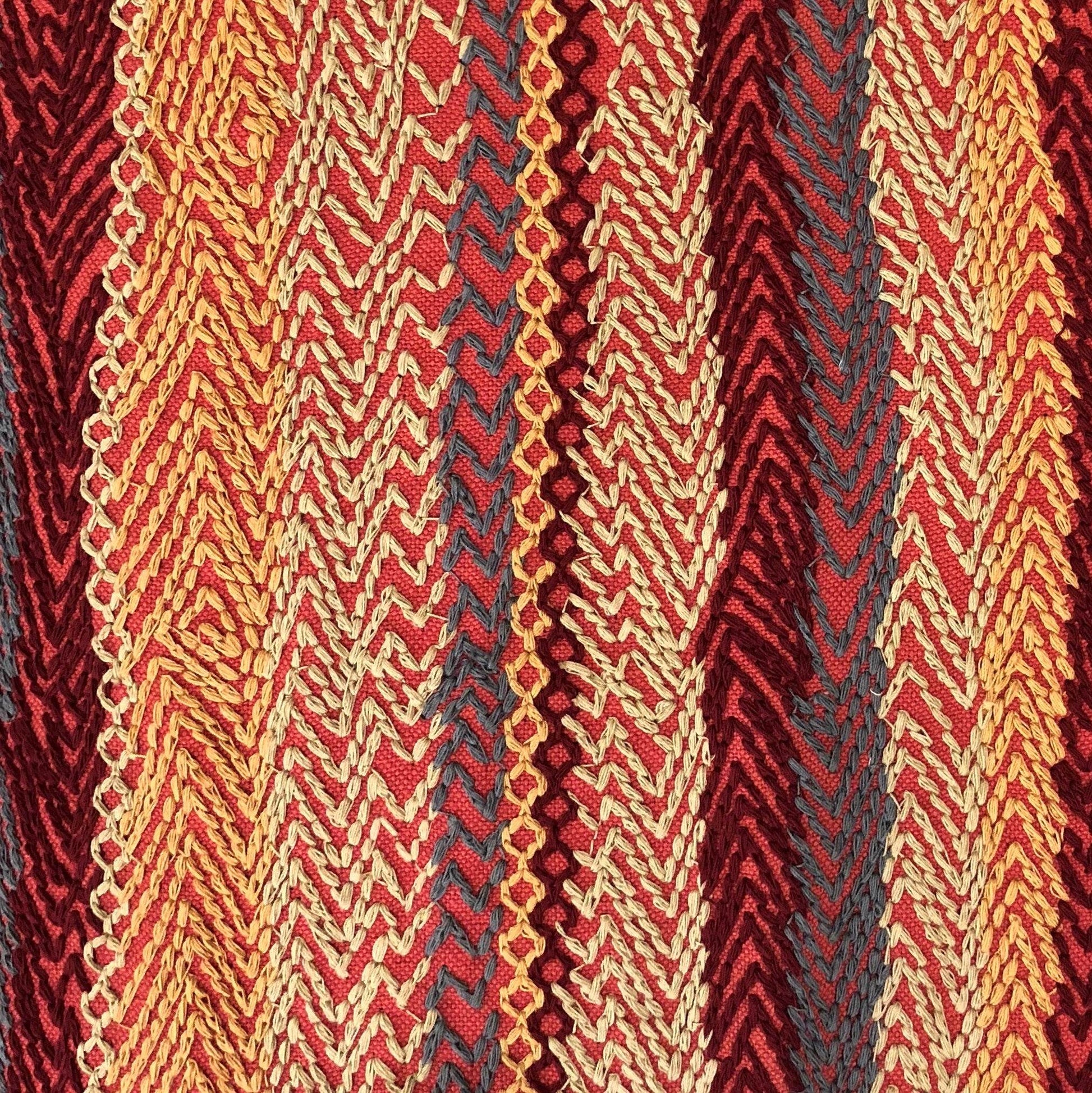 Red Cosmo Multicolor Luxury Throw Pillow - Plutus Brands