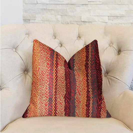 Red Cosmo Multicolor Luxury Throw Pillow - Plutus Brands