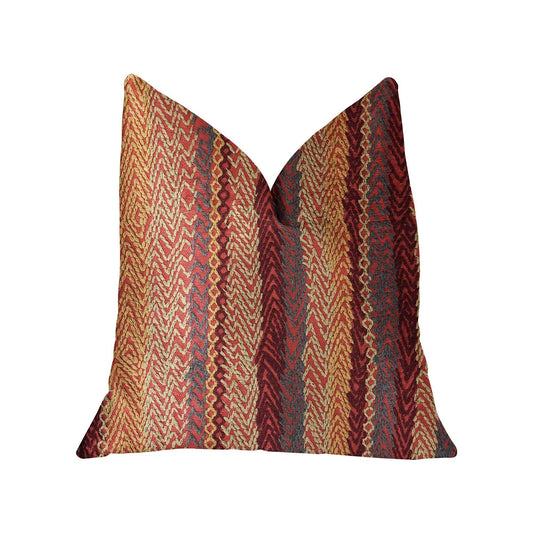 Red Cosmo Multicolor Luxury Throw Pillow - Plutus Brands