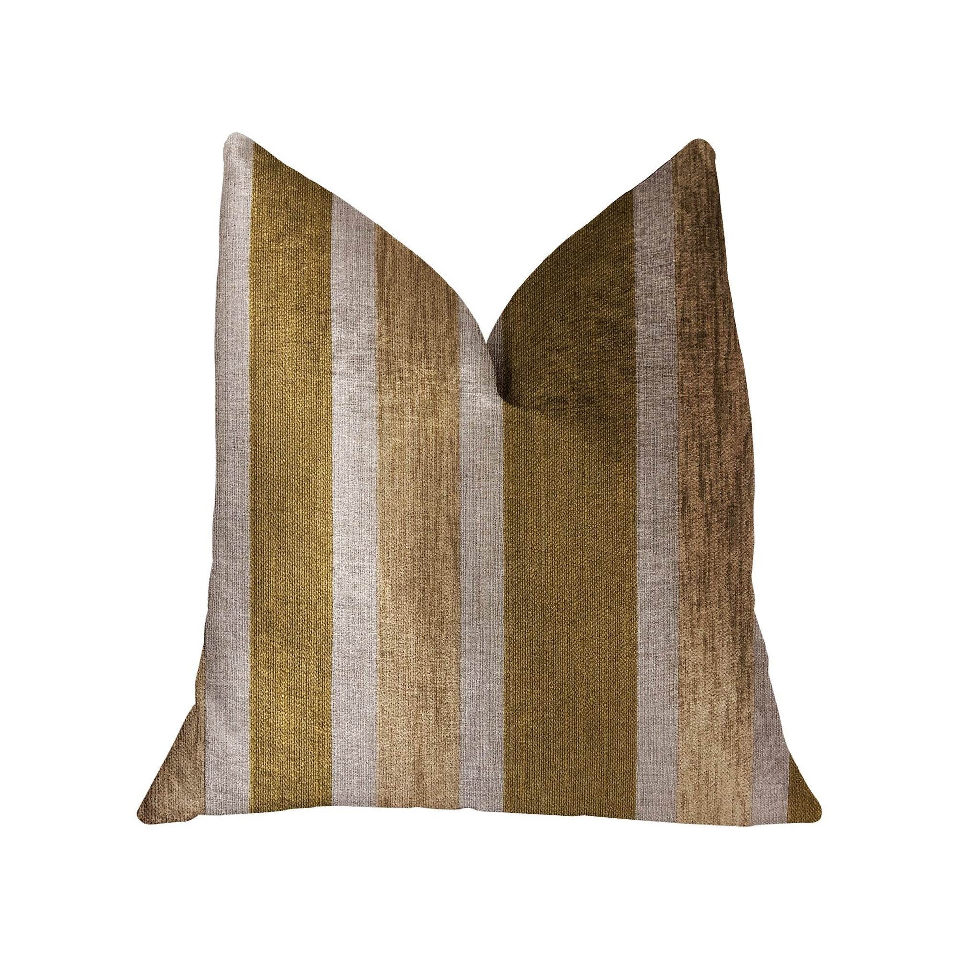 Golden Tan Lines Gold Luxury Throw Pillow - Plutus Brands