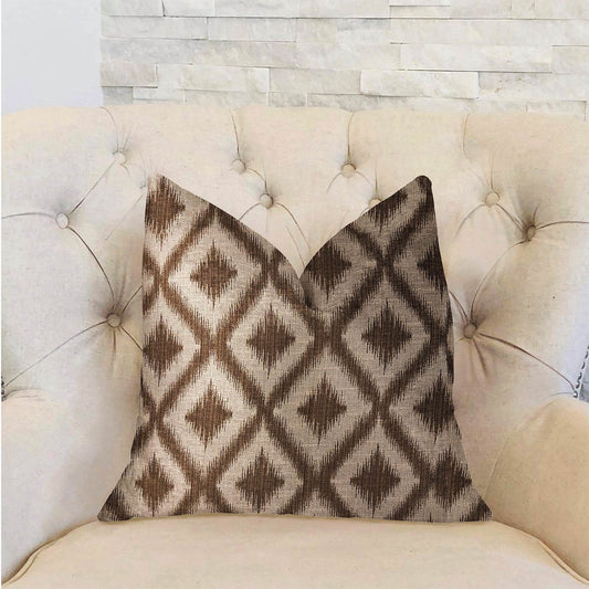 Casa Nova Brown Luxury Throw Pillow - Plutus Brands