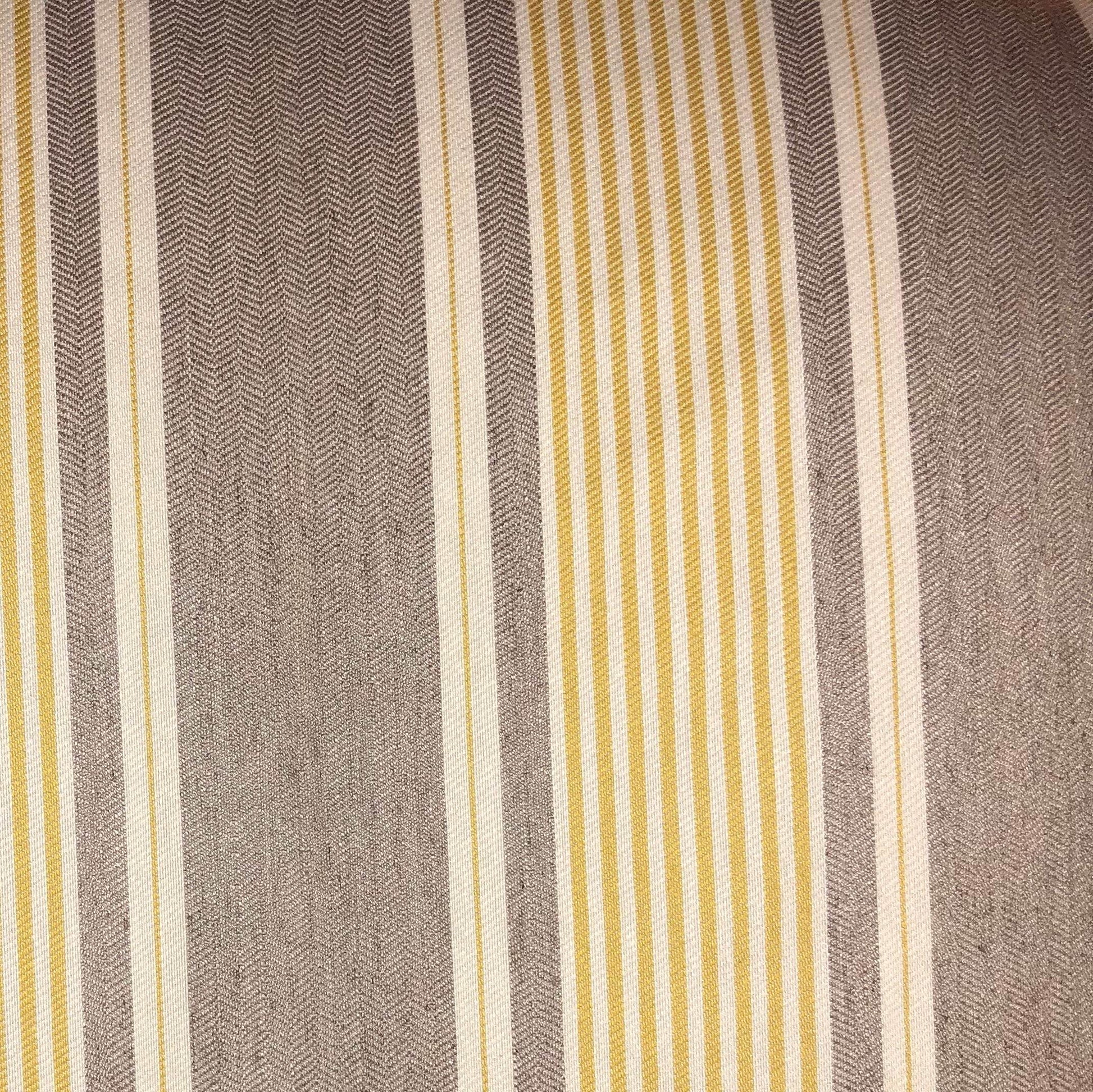 Graceful Bridge Yellow and Gray Luxury Throw Pillow - Plutus Brands