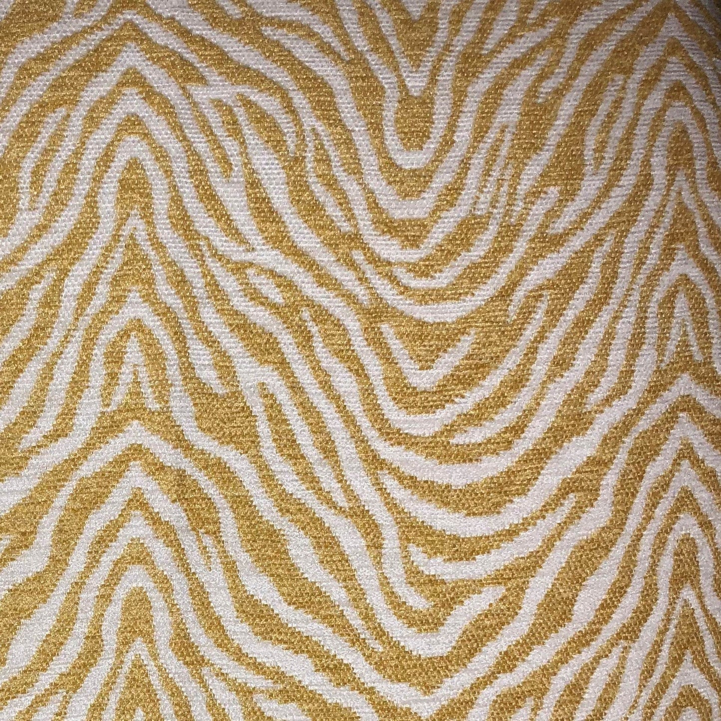 Oasis Waves Yellow and Beige Luxury Throw Pillow - Plutus Brands