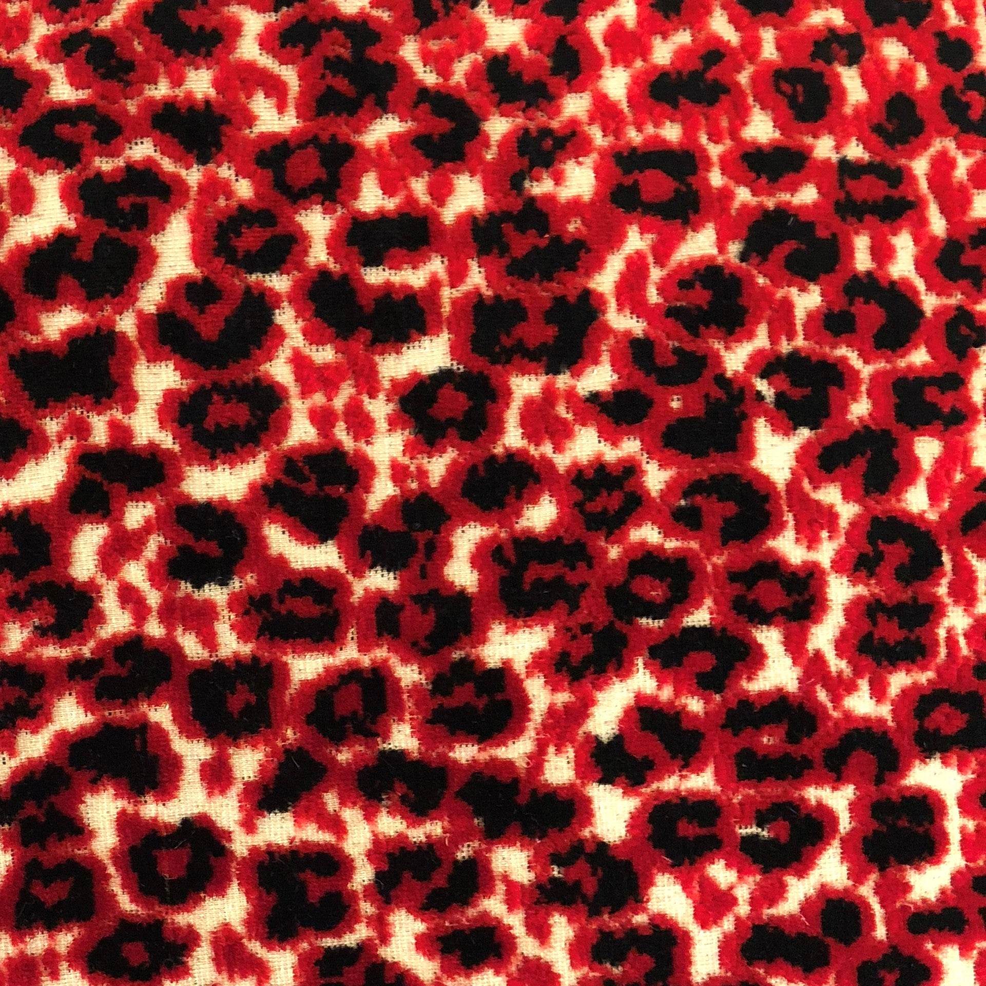 Crimson Cheetah Black and Red Luxury Throw Pillow - Plutus Brands