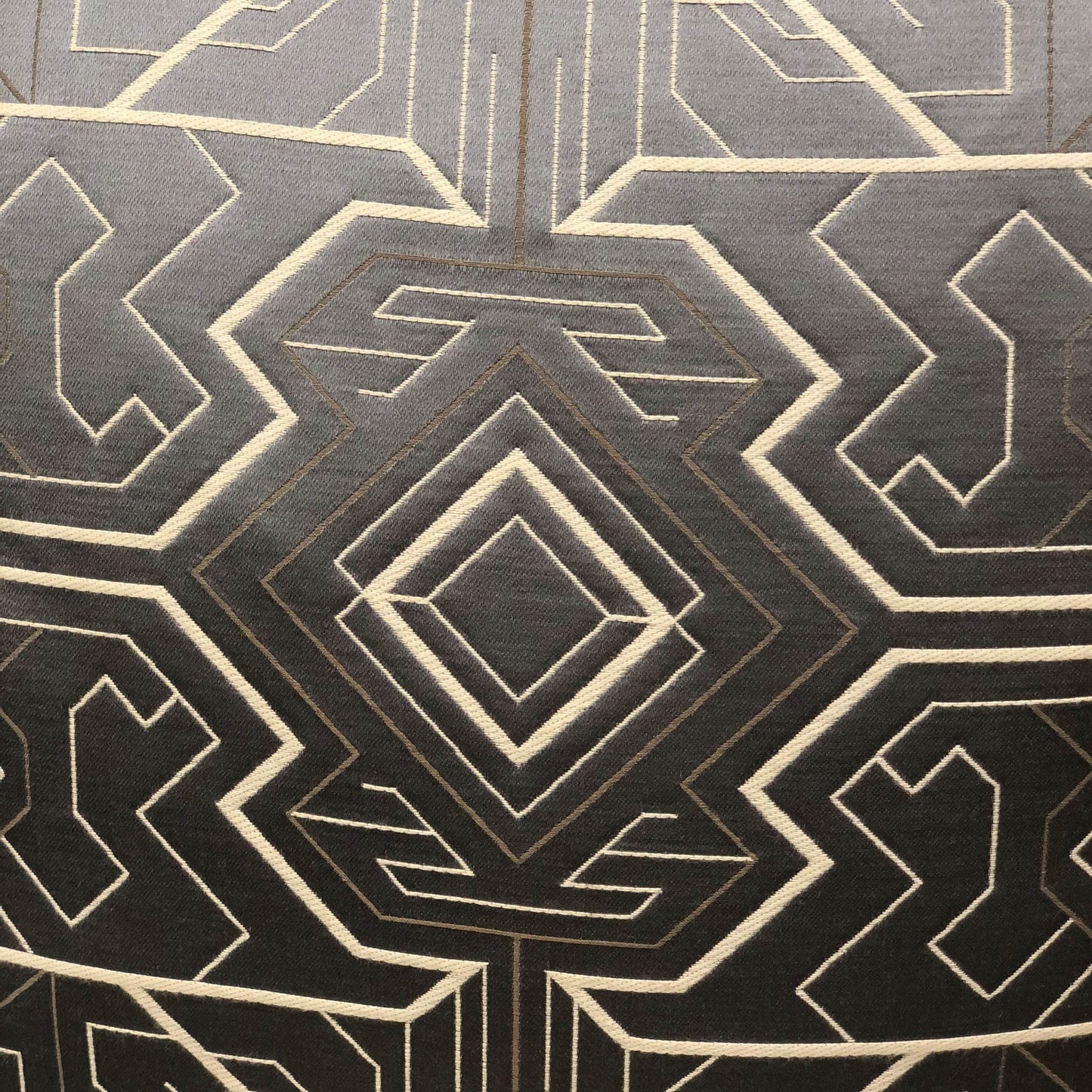 Daria Moss Silver Geometric Luxury Throw Pillow - Plutus Brands