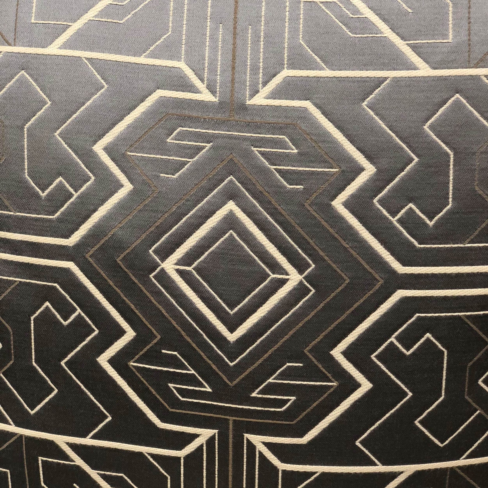 Daria Moss Silver Geometric Luxury Throw Pillow - Plutus Brands