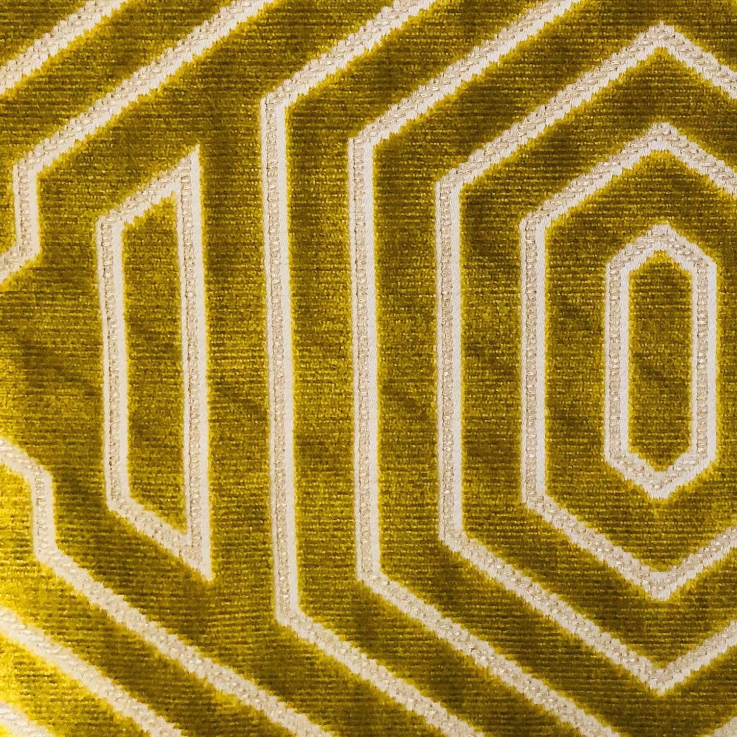 Goldenrod Velvet Gold Geometric Luxury Throw Pillow - Plutus Brands