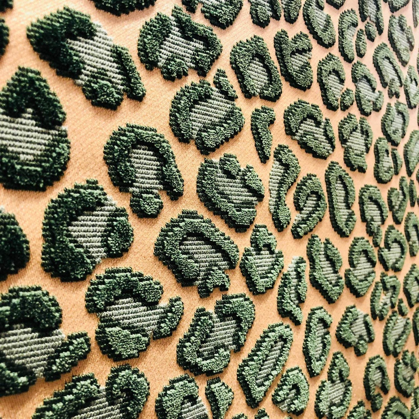 Jade Velvet Cheetah Green Animal Motif Luxury Throw Pillow - Plutus Brands