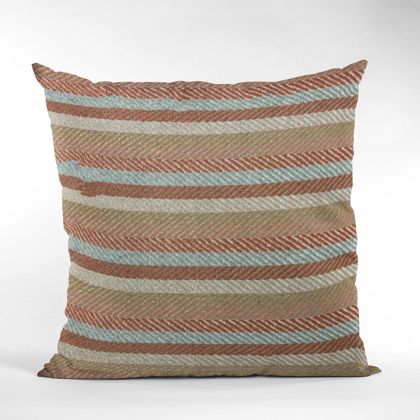 Plutus Brown Tracks Stripe Luxury Throw Pillow - Plutus Brands