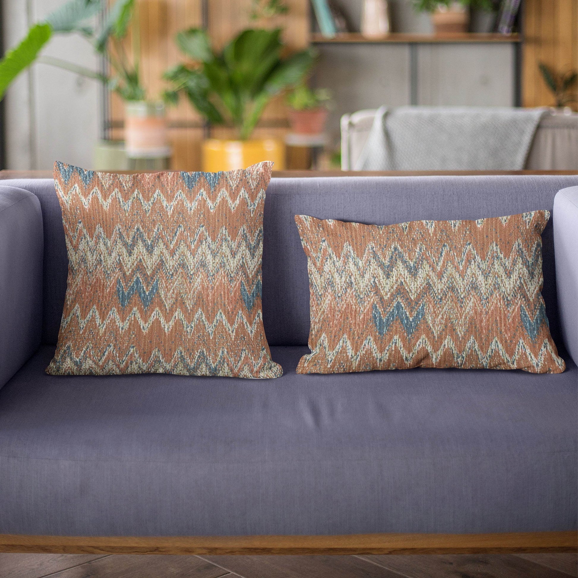 Plutus Multi-Color Wave Chevron Luxury Throw Pillow - Plutus Brands