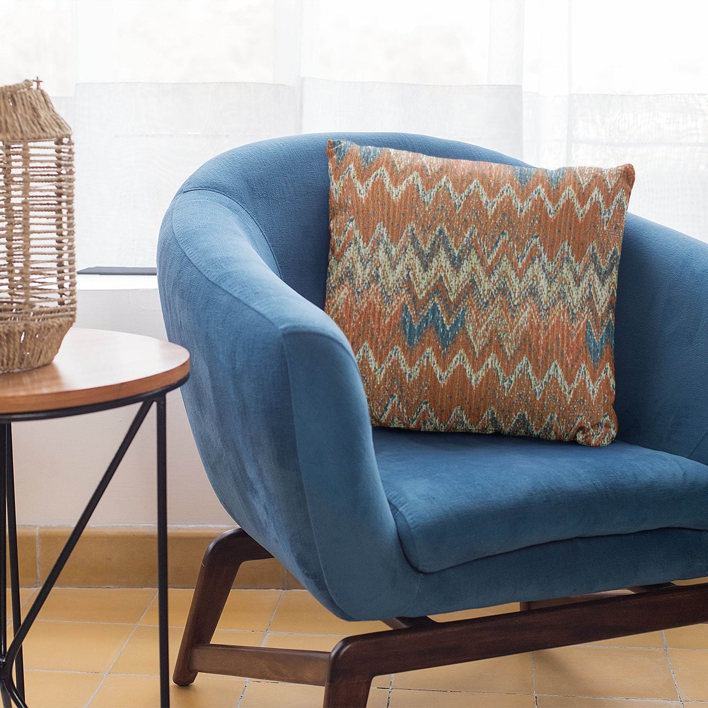 Plutus Multi-Color Wave Chevron Luxury Throw Pillow - Plutus Brands