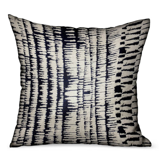 Radiant Beryl Blue Abstract Luxury Outdoor/Indoor Throw Pillow - Plutus Brands