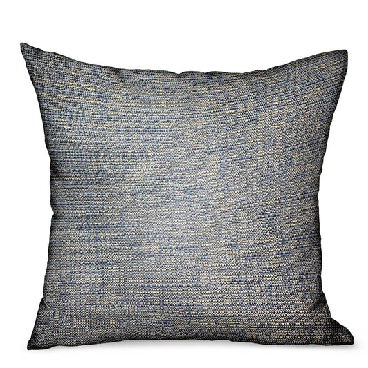 Oxford Blaze Blue Solid Luxury Outdoor/Indoor Throw Pillow - Plutus Brands