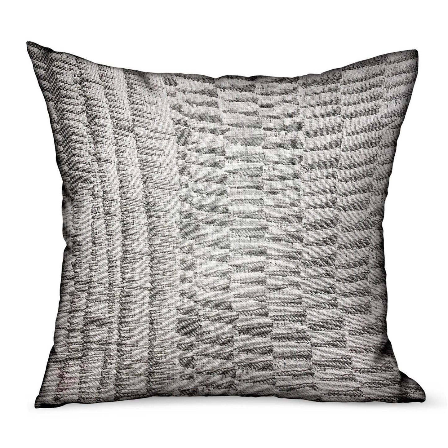 Epoxi River Gray Dobby Luxury Outdoor/Indoor Throw Pillow - Plutus Brands
