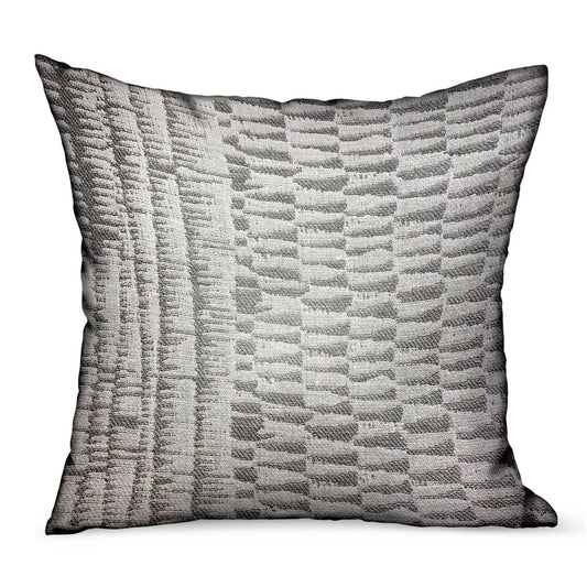 Epoxi River Gray Dobby Luxury Outdoor/Indoor Throw Pillow - Plutus Brands