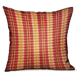 Cherry Tassel Orange Stripes Luxury Outdoor/Indoor Throw Pillow
