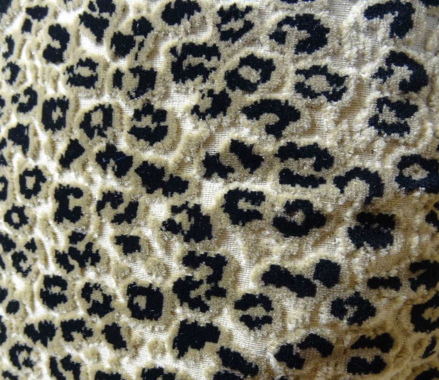 Wild Cheetah Taupe and Black Handmade Luxury Pillow - Plutus Brands