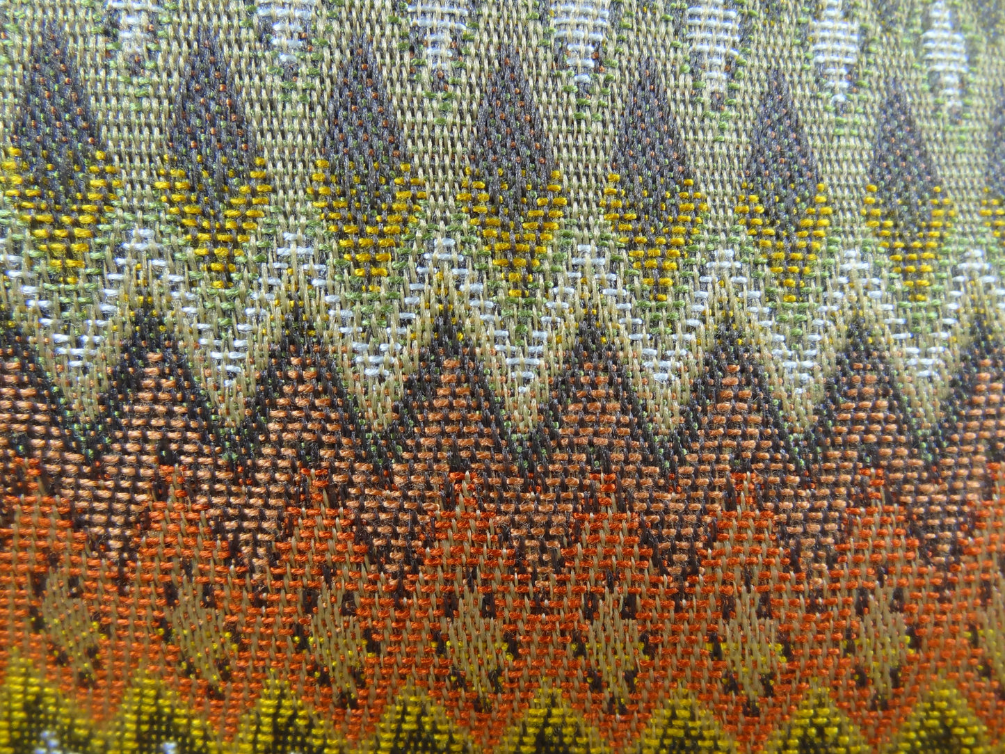 Zipline Orange Green and Blue Handmade Luxury Pillow
