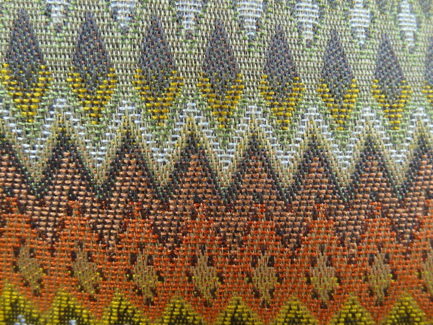 Zipline Orange Green and Blue Handmade Luxury Pillow - Plutus Brands