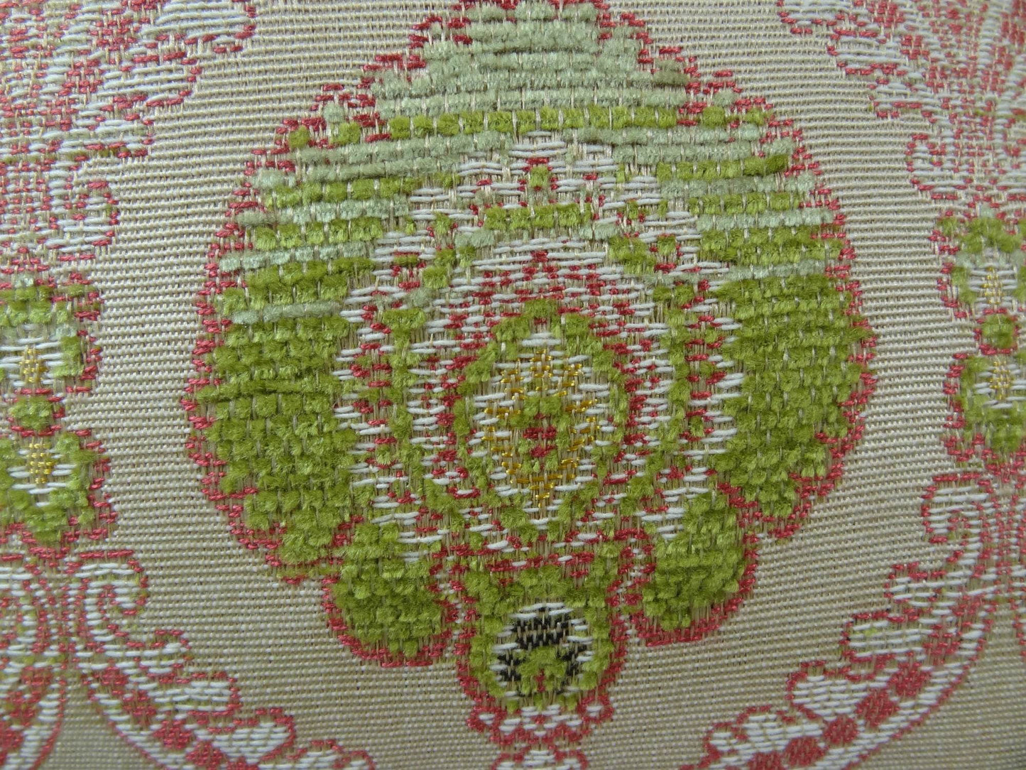 Tulip Garden Pink and Green Handmade Luxury Pillow - Plutus Brands